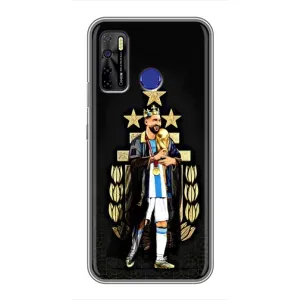 Чехлы для TECNO Camon 15 Air (Leo чемпион) (AlphaPrint) (Месси Король)
