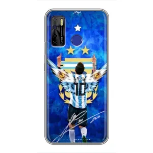 Чехлы для TECNO Camon 15 Air (Leo чемпион) (AlphaPrint) (Месси сборная)