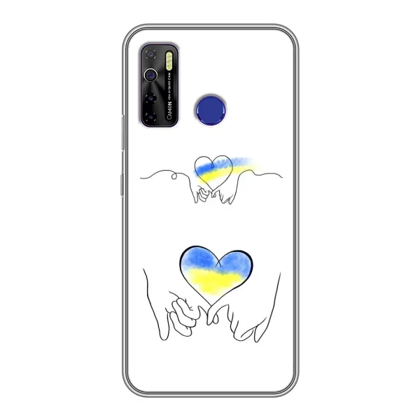 Чехол с принтом «Мир Украине» для TECNO Camon 15 Air Чехол с принтом «Мир Украине» для TECNO Camon 15 Air