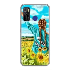Чехол для Патриота Украины TECNO Camon 15 Air - (AlphaPrint) (Украиночка)