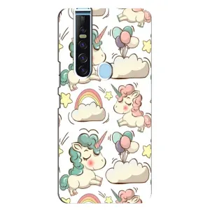 Чехол для Техно Камон 15 Про - (Единорожки - Новинки) (AlphaPrint) (Единорожки)