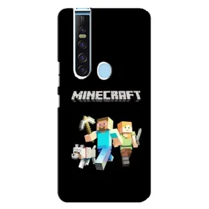 Чехол Майнкрафт на TECNO Camon 15 Pro (AlphaPrint) Minecraft (герои Minecraft)