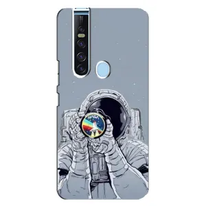 Чехол NASA для TECNO Camon 15 Pro (AlphaPrint) (Космонавт фото)
