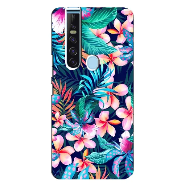 Чехол с принтом «Красочные цветы» для TECNO Camon 15 Pro