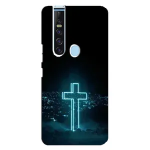 Християнські Чохли для TECNO Camon 15 Pro (AlphaPrint) (Хрест і місто)