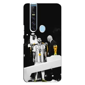 Чехлы для TECNO Camon 15 Pro (Leo чемпион) (AlphaPrint) (Месси в накидке)