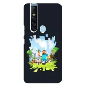 Чехол Майнкрафт на TECNO Camon 15 Pro (AlphaPrint) Minecraft (персонажи Minecraft)