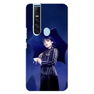 Чохли Венсдей на TECNO Camon 15 Pro Уенсдей (AlphaPrint) (Венздей з парасолькою)