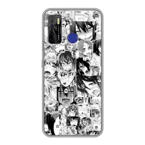 Чехол с принтом «Ahegao manga» для TECNO Camon 15