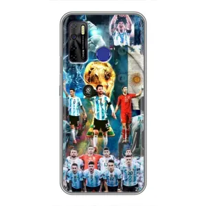 Чехлы Месси для TECNO Camon 15 (AlphaPrint) (Аргентина Месси)