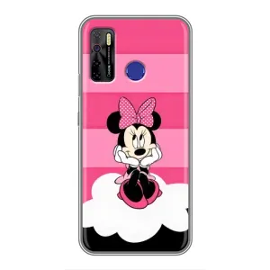 Міккі Маус чохол для TECNO Camon 15 (AlphaPrint - Мультяшні) (Дівчинка Maus)