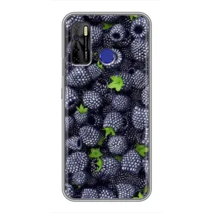 Чехол с принтом «Ежевика» для TECNO Camon 15