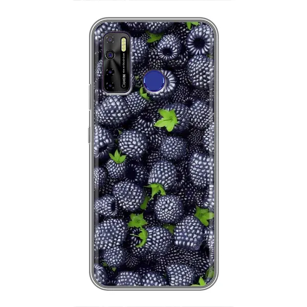 Чехол с принтом «Ежевика» для TECNO Camon 15