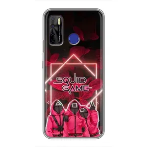 Чохол Гра в кальмара для TECNO Camon 15 (Охоронці Гра кальмара)