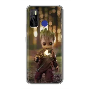 Чехол с принтом «I am Groot» для TECNO Camon 15