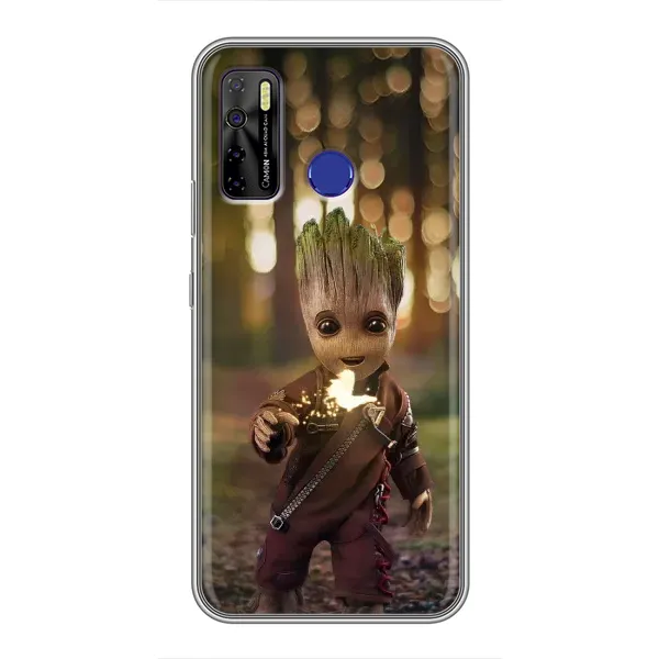 Чехол с принтом «I am Groot» для TECNO Camon 15
