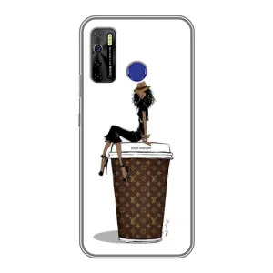 Чохли Луі Вітон для TECNO Camon 15 (AlphaPrint - LOUIS VUITTON) (кава LOUIS VUITTON)