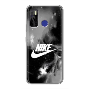 Чехол для TECNO Camon 15 - с принтом Найк (AlphaPrint) (Лого Найк)