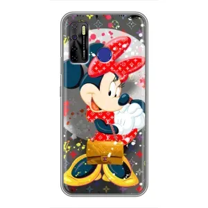 Чохол Disney Mouse TECNO Camon 15 (PREMIUMPrint) (Minni з бантіком)