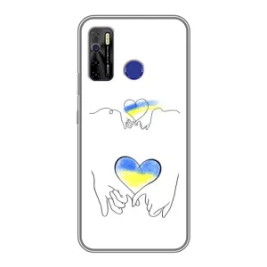 Чохол для Патріота України TECNO Camon 15 - (AlphaPrint) (Мир Україні)