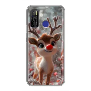 Яскравий чохол для TECNO Camon 15 з Зимові Оленята