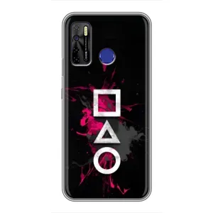 Чохол Гра в кальмара для TECNO Camon 15 (Символи Гра кальмара)