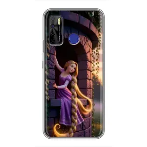 Чохол Рапунцель для TECNO Camon 15 (Рапунцель на вежі)