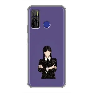 Чехлы Венсдей на TECNO Camon 15 Уэнсдей (AlphaPrint)