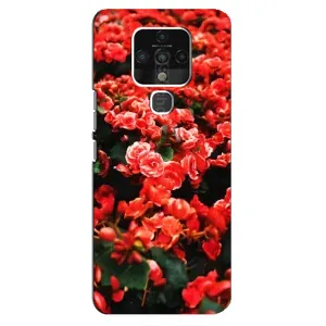 Чохли з квітами для TECNO Camon 16 Pro (VPrint) (Квіти червоні)