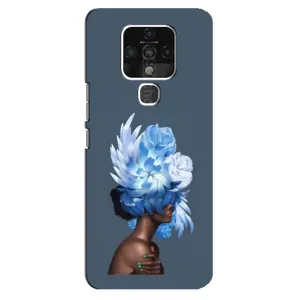 Чехлы (ART) Цветы на TECNO Camon 16 Pro (VPrint) (Квіти на голові)