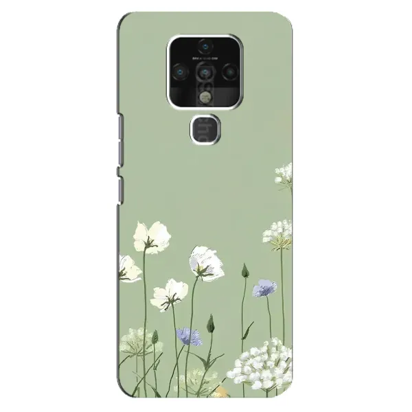 Чохол з принтом «Квіти на зеленому» для TECNO Camon 16 Pro