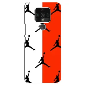 Чехлы для TECNO Camon 16 Pro - с картинкой JORDAN (AlphaPrint) (Лого Джордан)