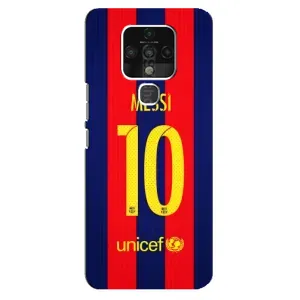Чехлы Месси для TECNO Camon 16 Pro (AlphaPrint) (Messi Barca 10)