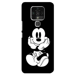 Міккі Маус чохол для TECNO Camon 16 Pro (AlphaPrint - Мультяшні) (Маус на чорному)
