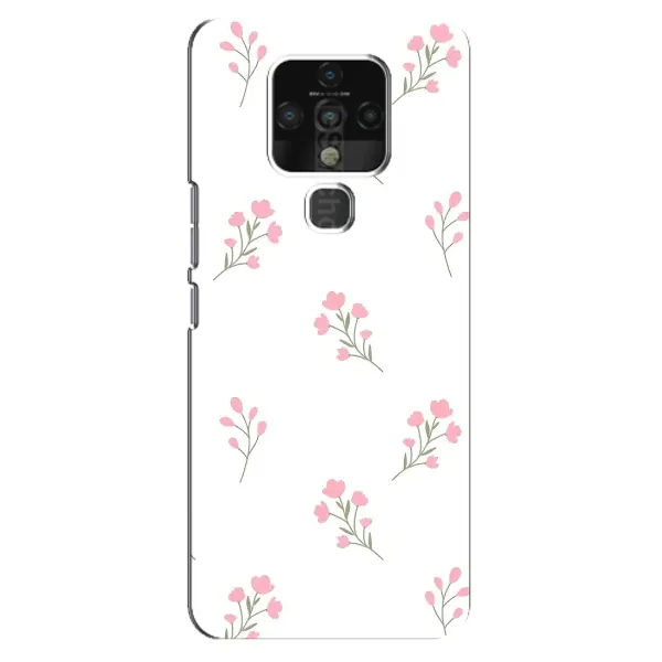 Чохол з принтом «Рожеві квіти» для TECNO Camon 16 Pro
