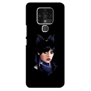 Чехлы Венсдей на TECNO Camon 16 Pro Уэнсдей (AlphaPrint) (серьезная Уэнздей)