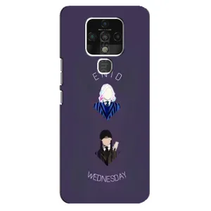 Чехлы Венсдей на TECNO Camon 16 Pro Уэнсдей (AlphaPrint) (Уэнздей и подруга)