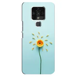 Чохли з квітами для TECNO Camon 16 Pro (VPrint) (Жовта квітка)