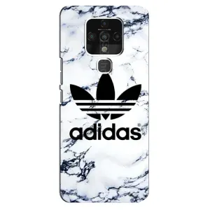 Чохли Адидас для TECNO Camon 16 SE (AlphaPrint) (Адідас на мраморі)