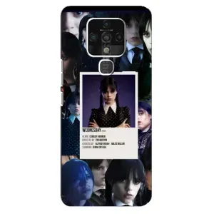 Чохли Венсдей на TECNO Camon 16 SE Уенсдей (AlphaPrint) (колаж Венздей)