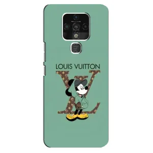Чохли Луі Вітон для TECNO Camon 16 SE (AlphaPrint - LOUIS VUITTON) (Міккі Маус LV)