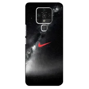 Чехол для TECNO Camon 16 SE - с принтом Найк (AlphaPrint) (Найк красный)
