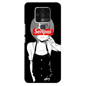 Чехол с принтом «Senpai» для TECNO Camon 16 SE