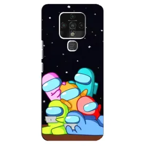 Чохли Амонг Ас для TECNO Camon 16 SE (AlphaPrint) (Скіни в космосі)