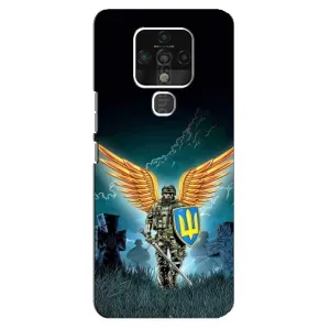 Чехлы с картинкой ЗСУ для TECNO Camon 16 SE (AlphaPrint) (Солдат ЗСУ)