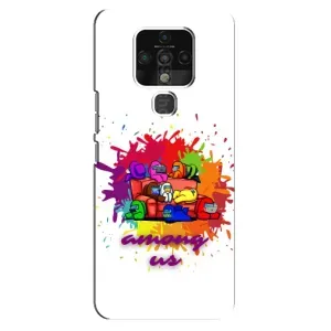 Чохли Амонг Ас для TECNO Camon 16 SE (AlphaPrint) (Яскравий АмонгАс)