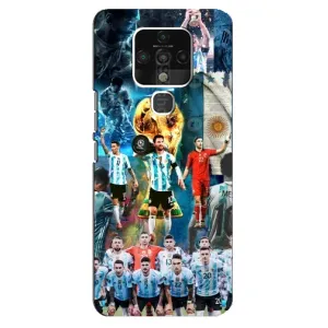 Чехлы Месси для TECNO Camon 16 (AlphaPrint) (Аргентина Месси)