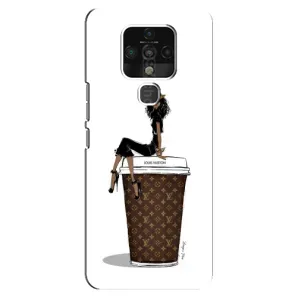 Чохли Луі Вітон для TECNO Camon 16 (AlphaPrint - LOUIS VUITTON) (кава LOUIS VUITTON)