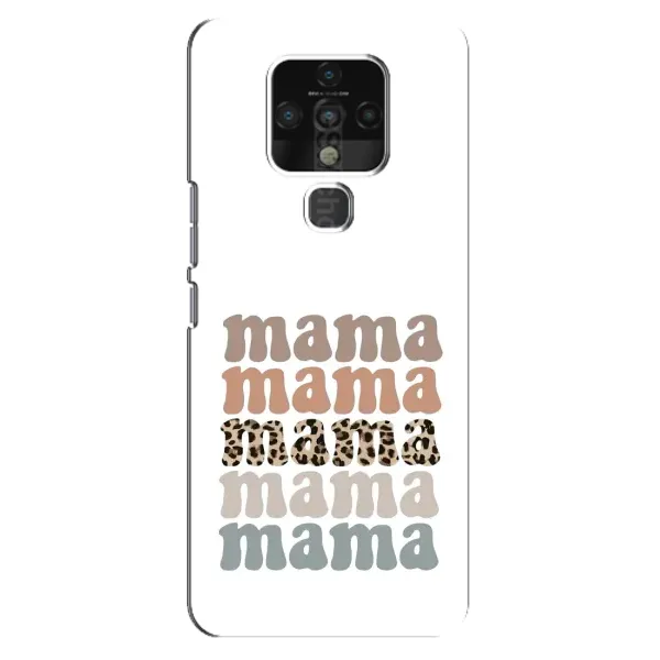 Чехол с принтом «Текстовый коллаж мама» для TECNO Camon 16