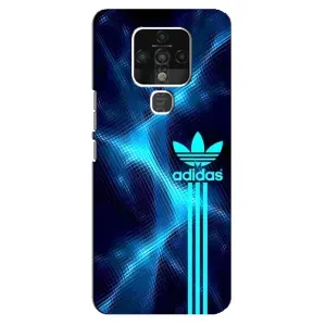 Чохли Адидас для TECNO Camon 16 (AlphaPrint) (Синій Адідас)